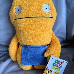 Orange and Blue Stuffed Animal Plush Toy